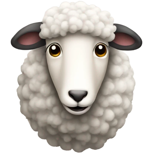 Sheep a doodle emoji