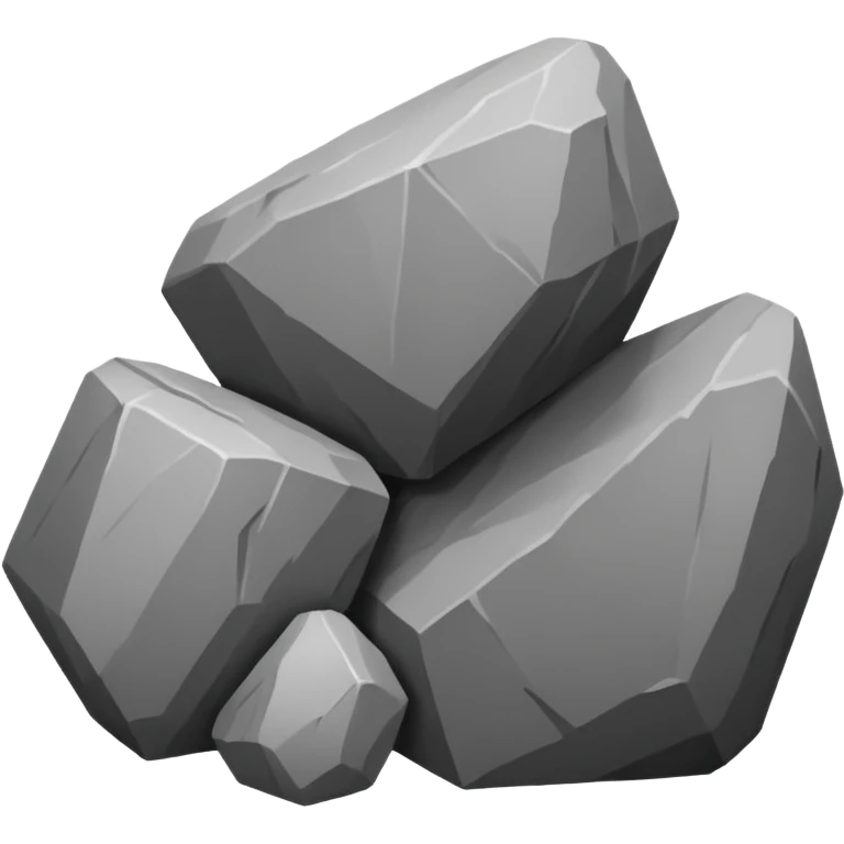 Moving rocks  image in professional look emoji