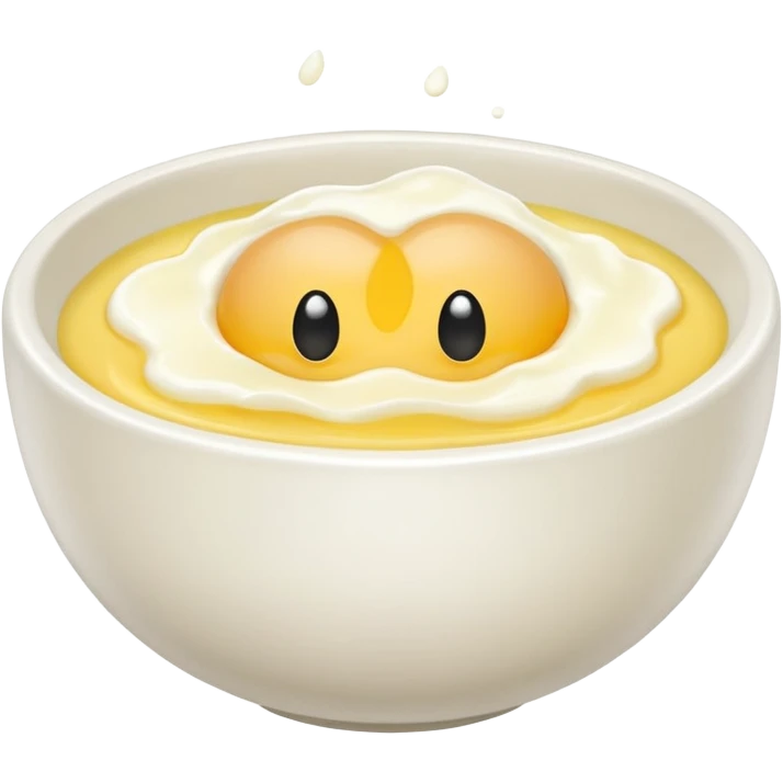 beaten egg in a bowl emoji