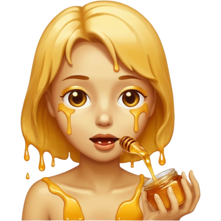 honey eating emoji