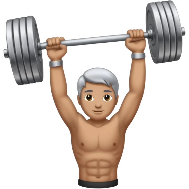 гиря в руке emoji