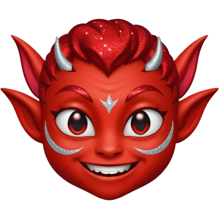 red glitter imp lust emoji