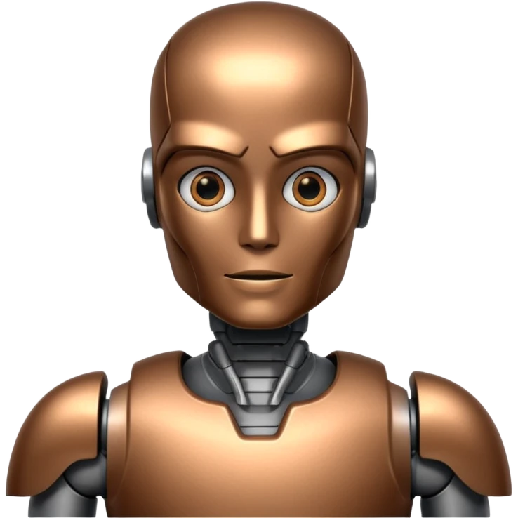 A fit male robot emoji