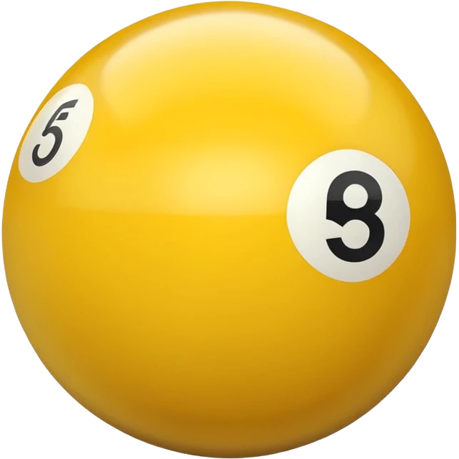 5 numbered billiard ball  emoji
