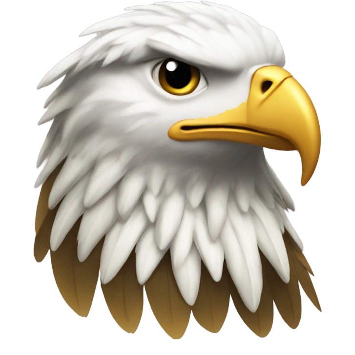 Eagle wearing gold Cuban link emoji