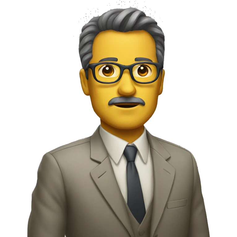 Um advogado surtando emoji