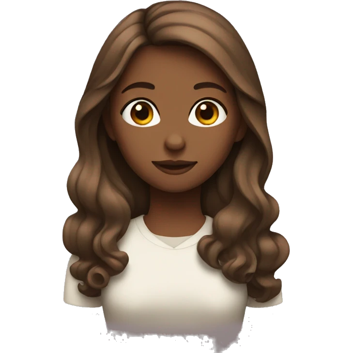 girl with brown hair emoji