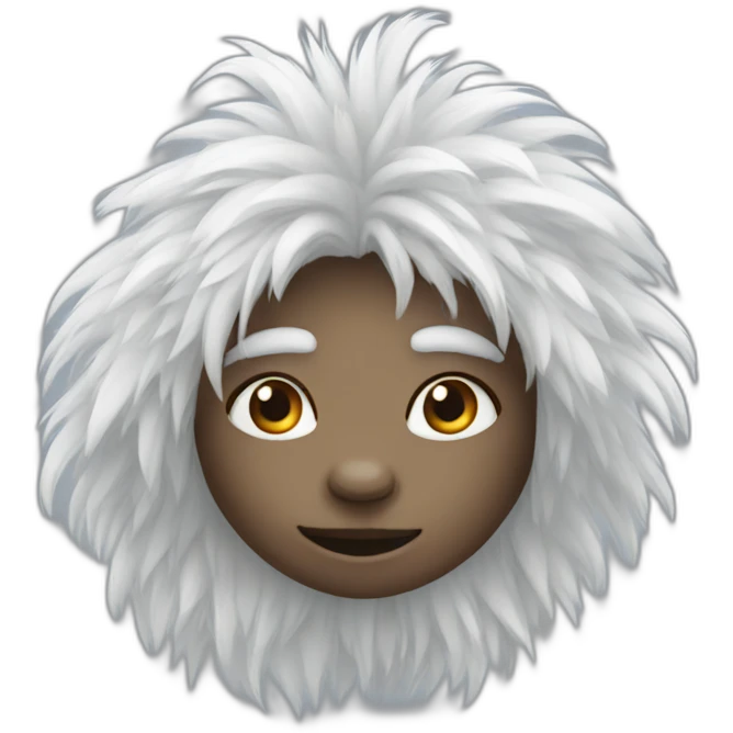 Cute yetti emoji