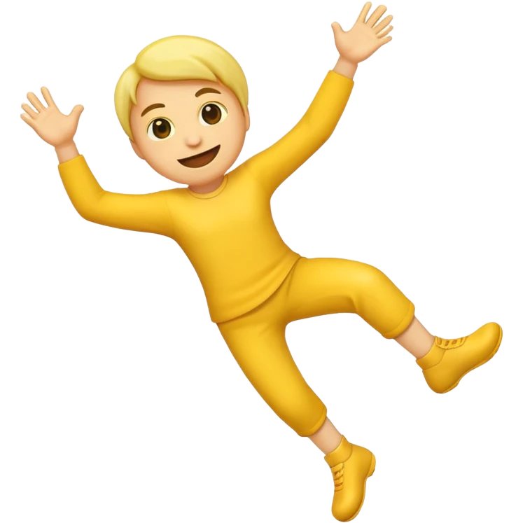 Emoji kicking feet in the air  emoji