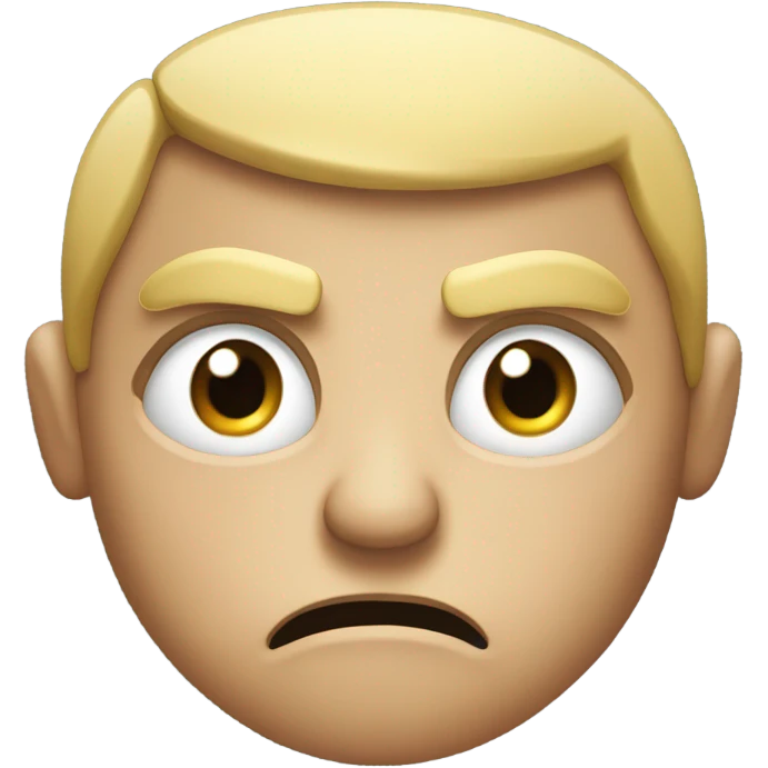Mad face emoji