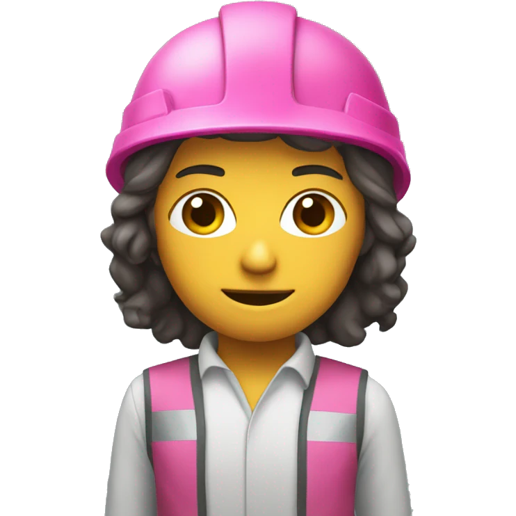 Got engineering with pink helmet  emoji