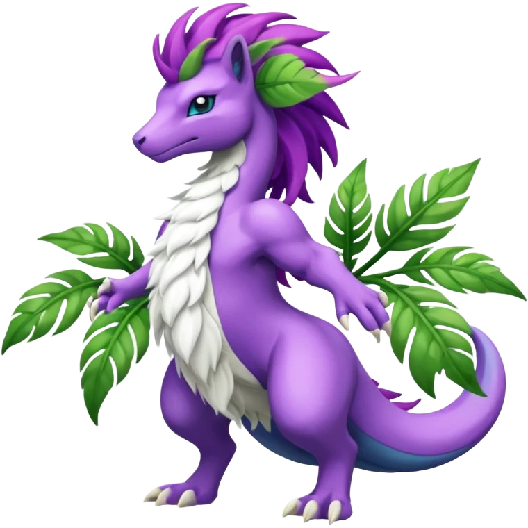Suicune-Tropius-Meganium-fusion (full body) emoji