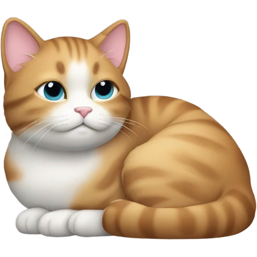 A aesthetic cat sleeping emoji