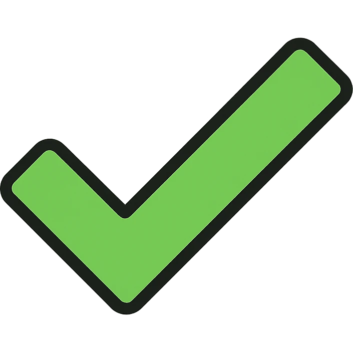 green check mark icon emoji