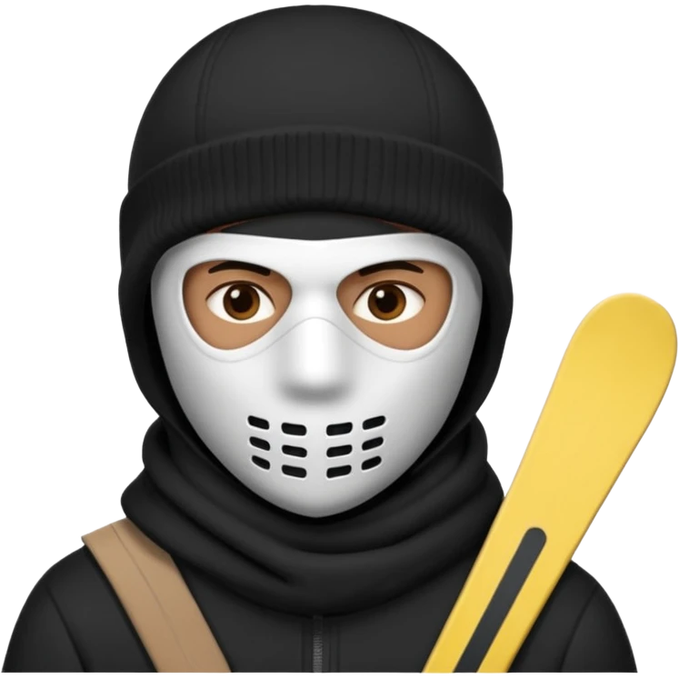 ladron con pasa montañas emoji