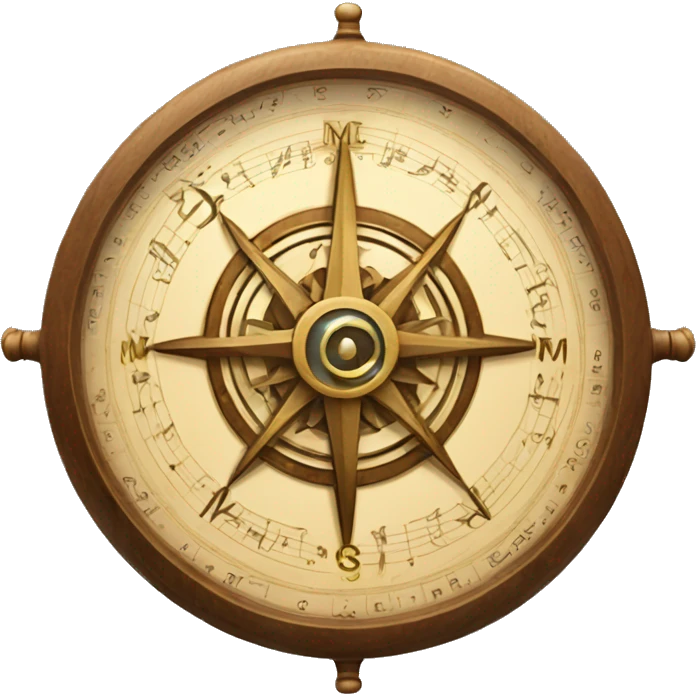 Magic compass with music inside emoji