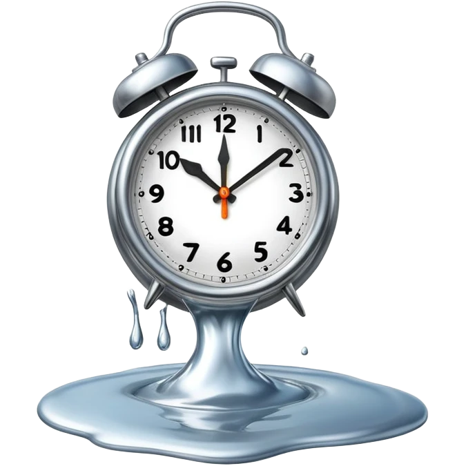 Salvador Dali Melting clock emoji