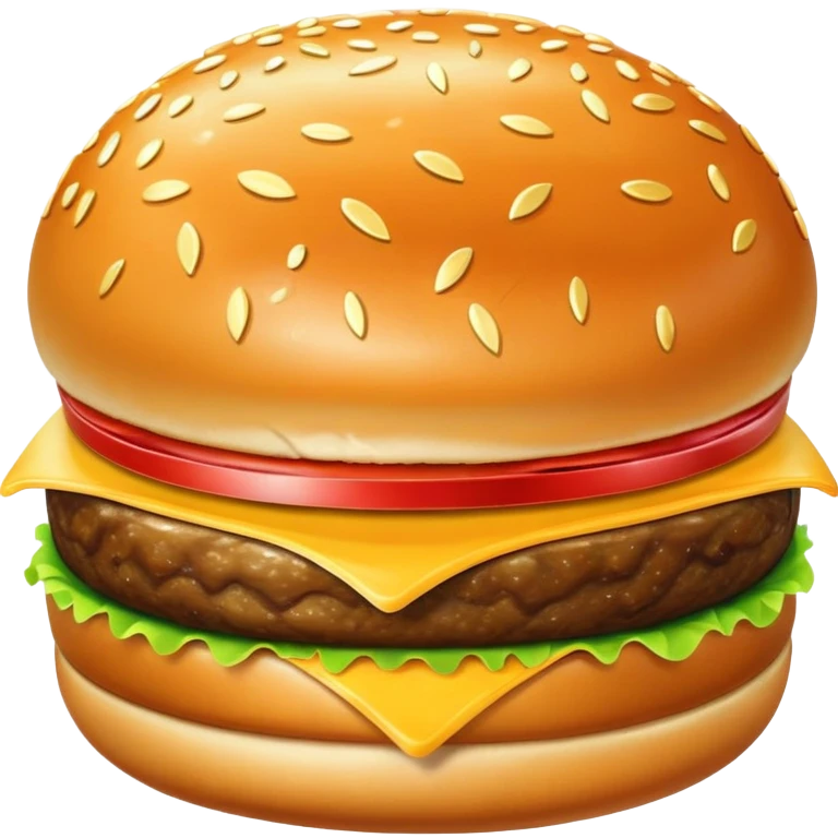 gold burger with shiny gold bun and patty emoji