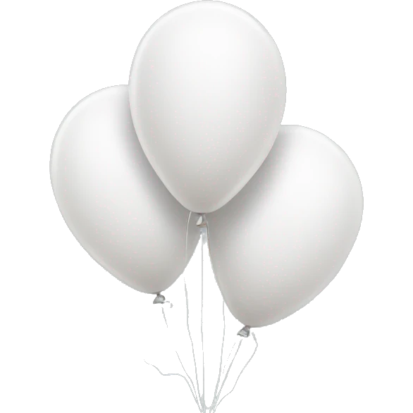 White balloons emoji