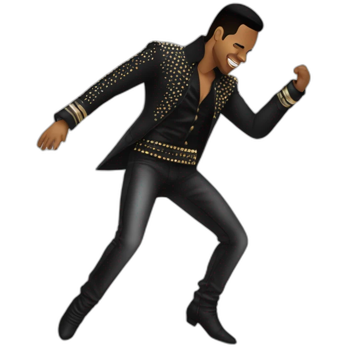 Romeo santos dance like Michael Jackson emoji