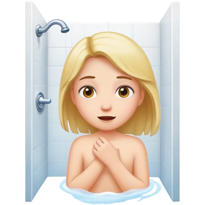 The girl who came out of the bathroom. emoji