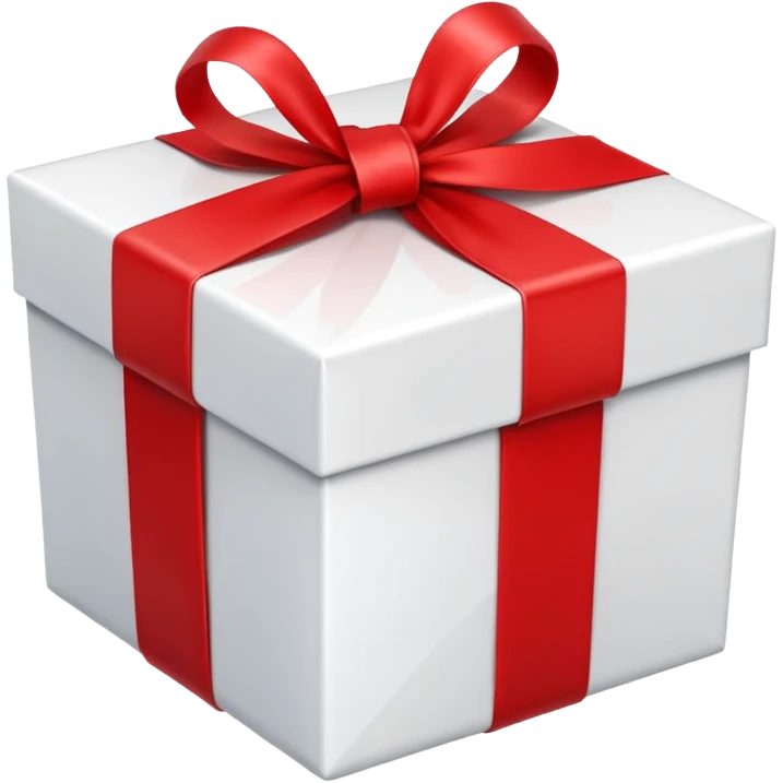 white gift box emoji