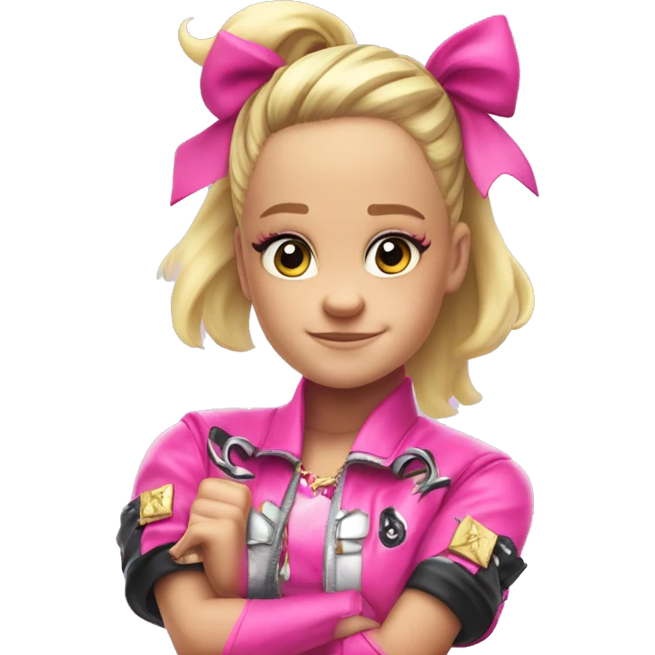 Jojo siwa doing the stay fierce pose emoji