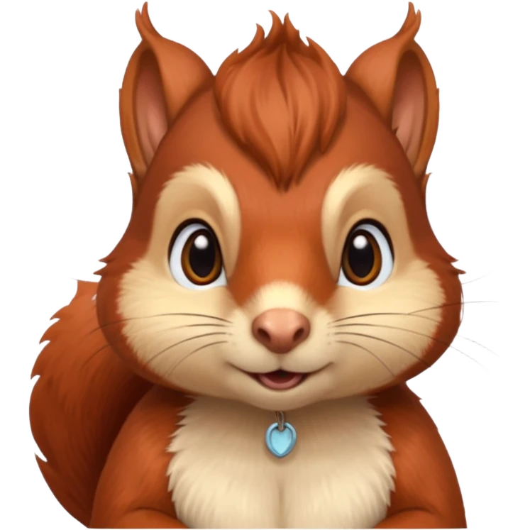 emoji  Realistic red Mama squirrel emoji