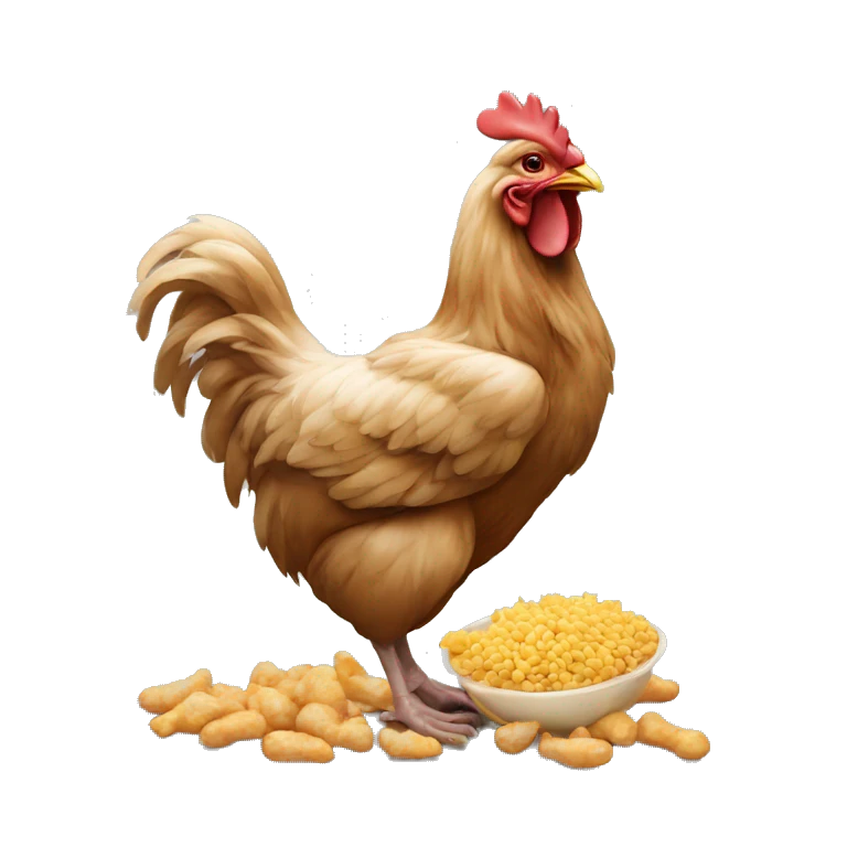 Un singe qui mange du poulet emoji