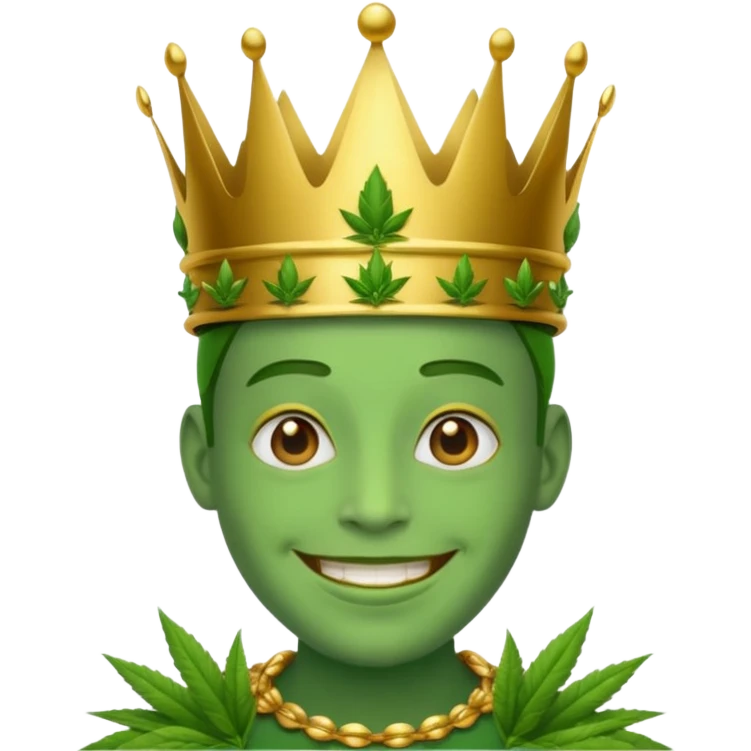 Weed king emoji