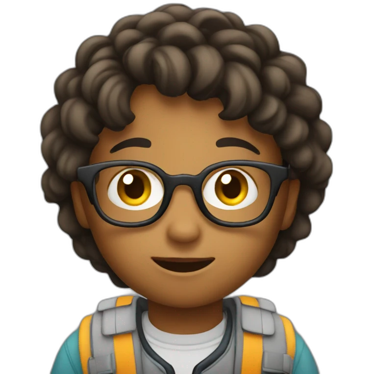 kid learning emoji