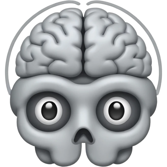 create an emoji of empty brain emoji