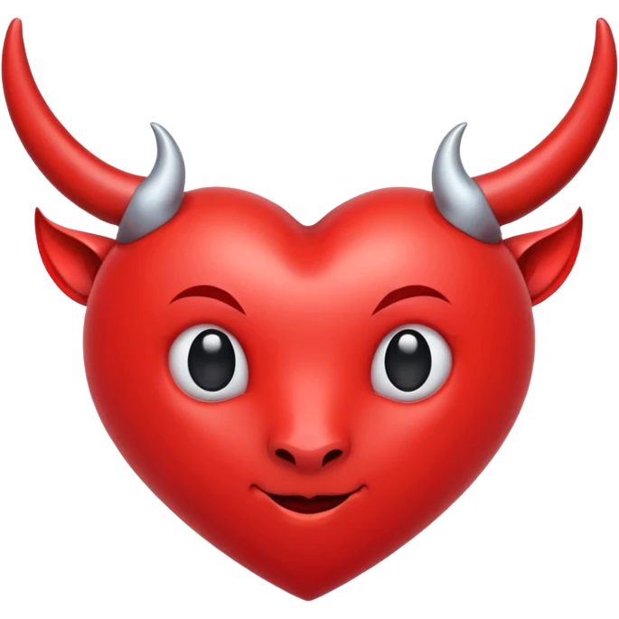 Corazón con cuernos  emoji