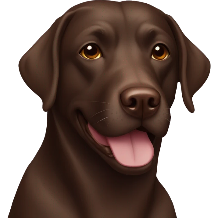 chocolate labrador in ninja mask  emoji