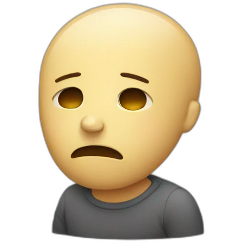 Depressed emoji