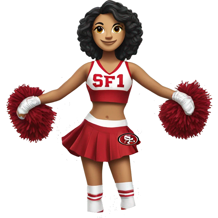 SF 49er cheerleader Mexican  emoji
