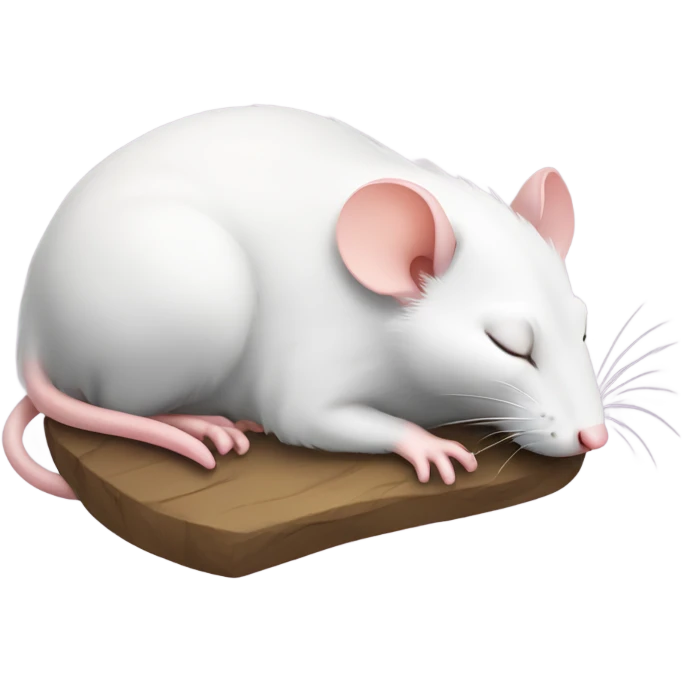 Pretty rat sleeping  emoji