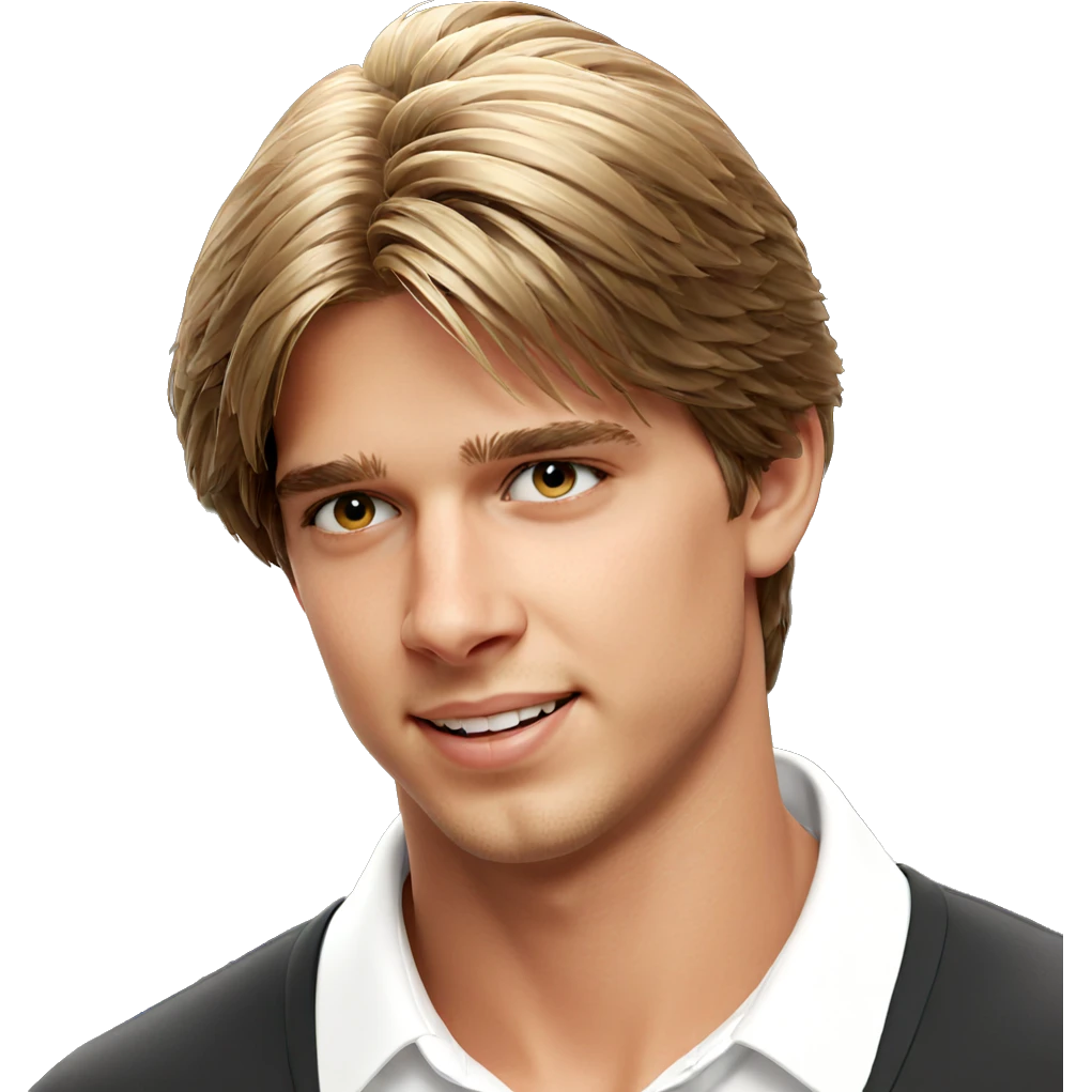 smiling boy in white shirt emoji