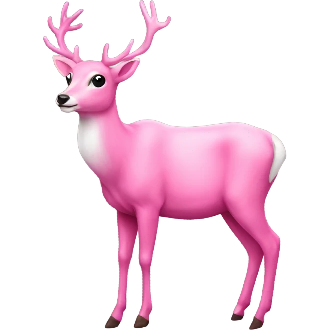 Deer pink emoji