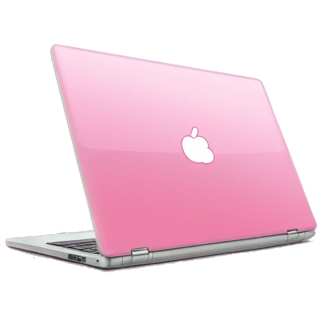 sparkling pink laptop emoji