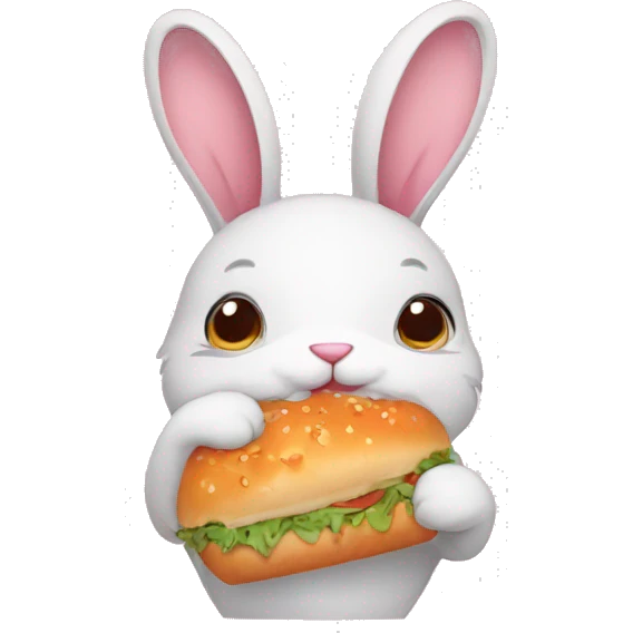 bunny with more eat emoji