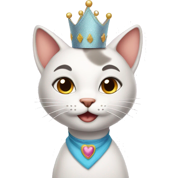 Cat birthday princesss emoji