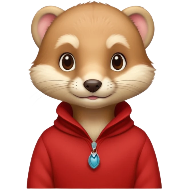 weasel with red pulloveer emoji