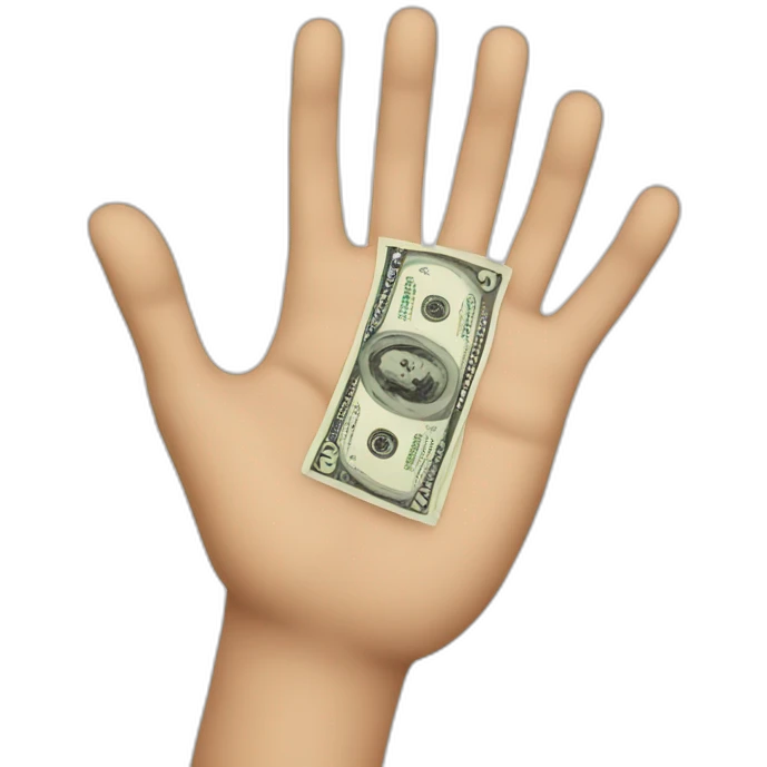 DOLLARS HAND emoji