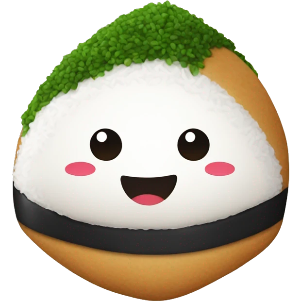 Tasty onigiri emoji