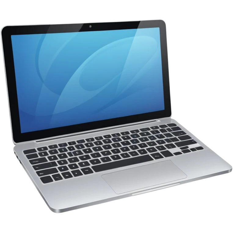 simple laptop no visible keys emoji
