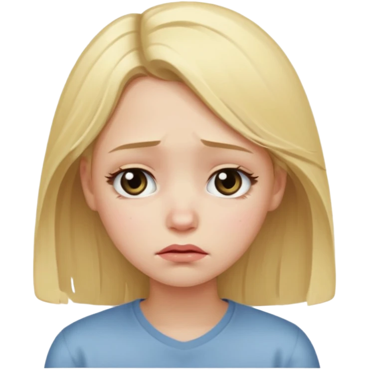 sad girl emoji