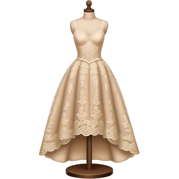 Couture lace gown mannequin emoji