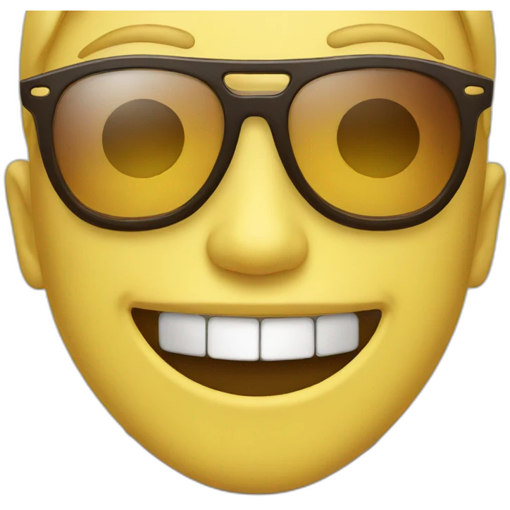 Smiling face with sunglasses emoji
