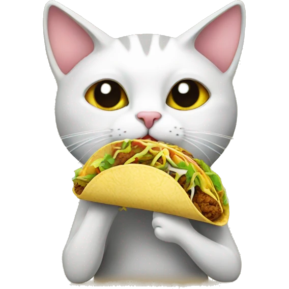Cat eating a Taco  emoji